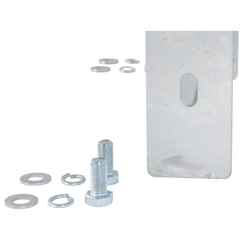 Vestil GR-F2R-BO-7-HDG Galvanized Steel 2 Ribbed Bolt On Style Guard Rail 78 in. Length Gray