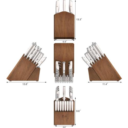 Cangshan L1 Series 23-Piece Classic Knife Block Set, Forged German Steel, 1027549