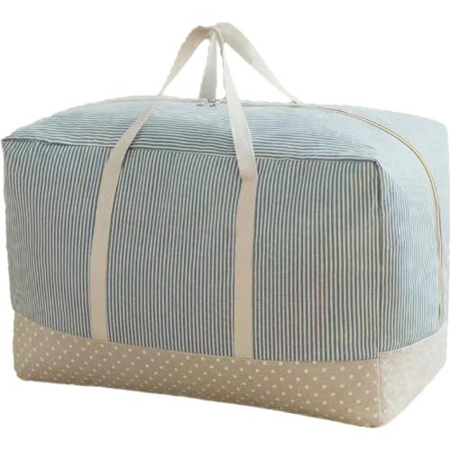 Storage Bag, Portable Quilt Storage Bag, Multiple Styles BlueLarge[21.7 * 15 * 9.8inches]