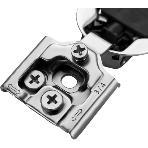 Ravinte 10 Pack 5 Pairs 3/4 inch Overlay Soft Close Hinges for Kitchen Cabinet Hinges Satin Nickel Hidden Hinges Stainless Steel Concealed Hinge self Closing