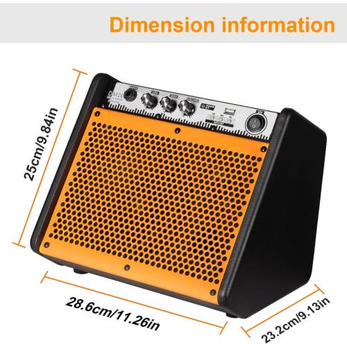 Coolmusic Keyboard AMP 20W Bluetooth Keyboard Amplifier,Electric Drum Speaker/Amplifier