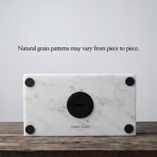Aspen Studio AspenStudio Carrara Marble Real Urn Genuine Marble Urn for Human Adult Cremation Ashes Decorative urn