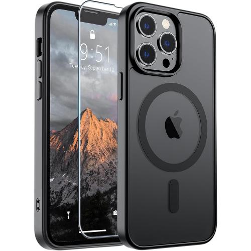 SUPFINE Magnetic for iPhone 13 Pro Max Case Black