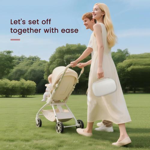 Sarlar Breast Pump Bag Carrying Case for Momcozy & Willow, Use with Hands Free Wearable Breast Pumps for Security/Medela/eufy/Bluefair, Travel Pumping Bag with Nipple Ruler & Removable Tray(Holds 2)