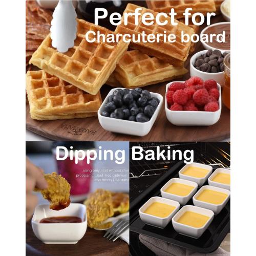 20 Pack Ceramic Dipping Bowls, 3 Oz Soy Sauce Dish, Small Dip Bowls Set for Sauce, Side Dish, Condiments, Sushi, Ramekins Oven Safe