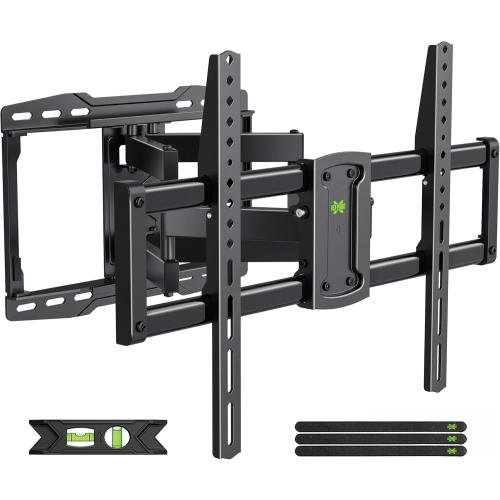 USX MOUNT Full Motion TV Wall Mount for 42-85 inch, TV Mount Swivel and Tilt,Wall Mount Bracket with Dual Articulating Arms Up to 132lbs, VESA 600x400mm, Max 16 Wood Studs, UL Listed XML019