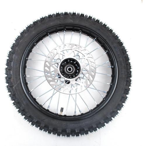 12-15mm Bearing Front 60/100-14 2.75-14 Rim tube tire Disc Brake Wheel Rim With for Pit Dirt Bike 190MM brake disc
