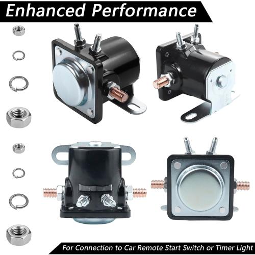 12V Starter Solenoid Relay Sw3, Upgrade Hot Rod Starter Solenoid for Ford, Jeep, Mercury, Lincoln B6az-11450a C6af C7af C3912 C9af D2af11450aa 50-430