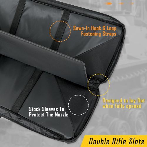 DULCE DOM 32/36/42/48/52 inch Double Rifle Case Soft Gun Bag for Rifles Pistols Storage & Transportation, All Around Shooting Range Tactical Backpack, Valentine Gifts for Him, Men, Boyfriend, Husband
