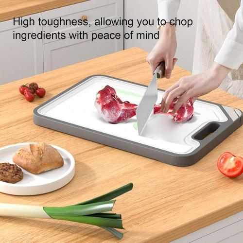 15 x 10in Stainless Steel/Wheat Straw PP Cutting Board for Kitchen, Double Sided for Meat & Vegetables, Kitchen presents