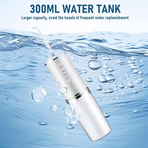 Electric Water Flosser Cordless for Teeth 3 Modes 4 Jet Tips Cleaning and Flossing Water Dental Portable Floss Irrigator Oral Water Flossed Rechargeable Tonsil Stone Travel Adults