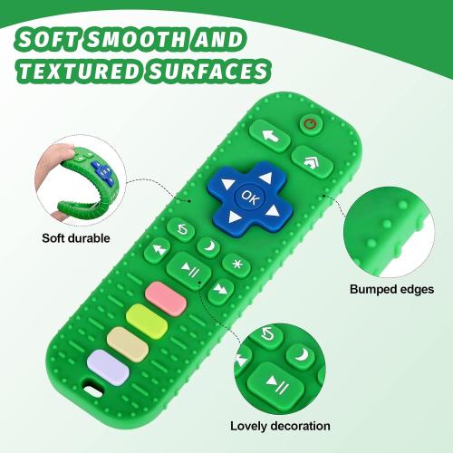Fu Store 3 Pack Baby Teether Toy Chew Toy for Babies 0-12 Months 6-36 Months TV