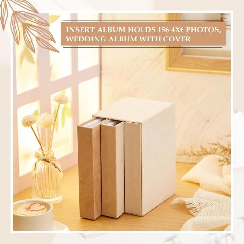 Marsui 3 Pack 4x6 Small Photo Album Holds 156 Pictures Mini 4x6 Minimalist Photo Book Small Album Book for Pictures Memories for Family Wedding Anniversary Christmas Gift Travel and Graduation
