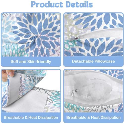 Pregnancy Pillow for Sleeping,Maternity Pillow with Cooling,Maternity Support for Back and Hip Relief,Soft and Comfortable Wedge Pregnancy Pillows Side Sleeping Support for Belly with Removable Cover