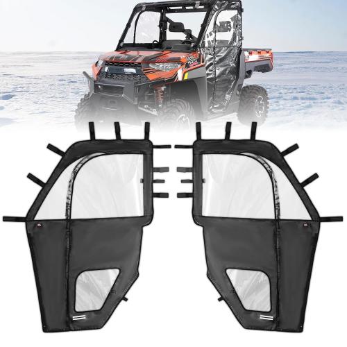 KEMIMOTO Upgraded Zipper Soft Doors, UTV Cab Enclosure Water-Resistant Compatible with Polaris Ranger XP 1000 2017-2026, Ranger 1000 2020-2026