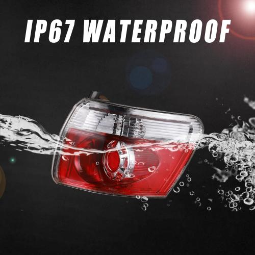 Boine Left Driver Side Tail Light Compatible With 2007 2008 2009 2010 2011 2012 GMC Acadia LED Rear Light Brake Lamps - Bulb Included Replace 20912757 (Left Driver Side)