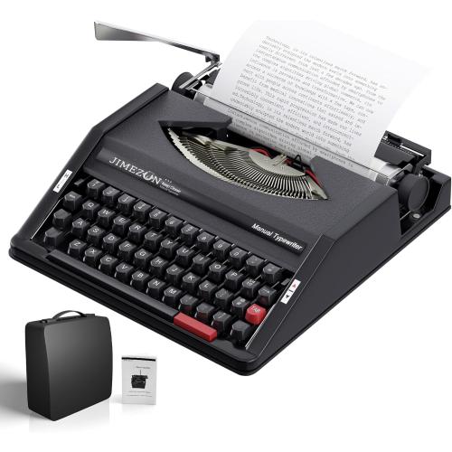 Vintage Typewriter - Portable Manual Typewriter, The Retro Typewriter for Creative Writing, Ideal Gift for Word Processor Enthusiasts
