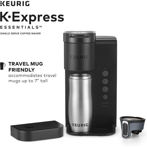 Keurig K-Express Essentials Single Serve K-Cup Pod Coffee Maker, (Black) ❗ NEEDS CLEANING❗