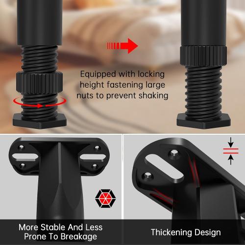 8PCS Adjustable Bed Frame Support Legs(8.3-14.5),Center Slats Support Leg