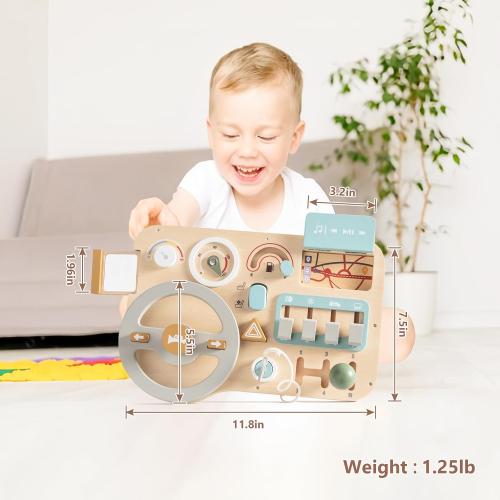 Mamimami Home Busy Board Kids Steering Wheel Montessori Toy