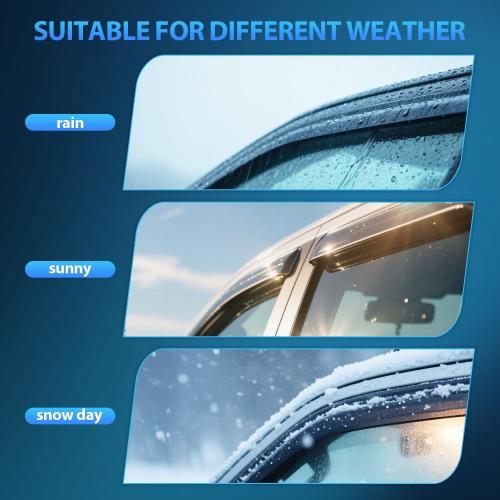 Nilight Window Visors for Honda Accord 2008 2009 2010 2011 2012 2013 2014 2015 2016 2017, Out-Channel Window Wind Deflectors Rain Guards -4PCS