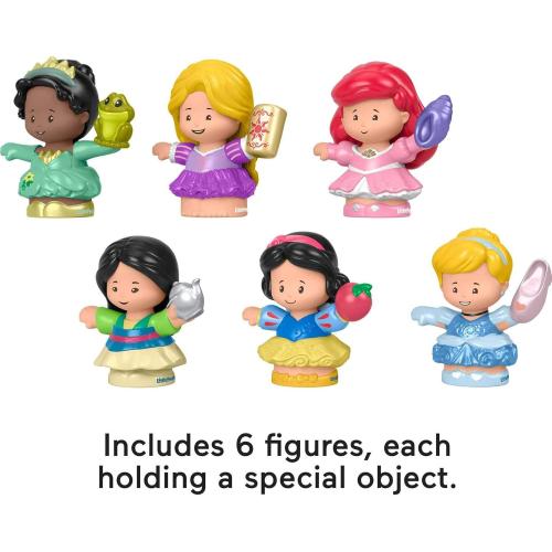 Fisher-Price Little People Toddler Toys Disney Princess Gift Set with 6 Character Figures for Preschool Pretend Play Ages 18  Months (Amazon Exclusive)