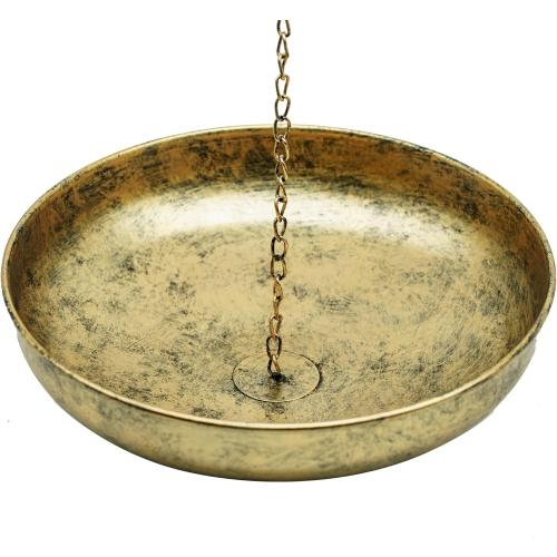 Ajure Rain Chain Basin, 12'' Bird Bath Bowl, Vintage Catch Basin, Copper Bowl for Rain Chains Gutters, Rain Barrels to Vollect Rainwater from Gutter,Garden Decoration.