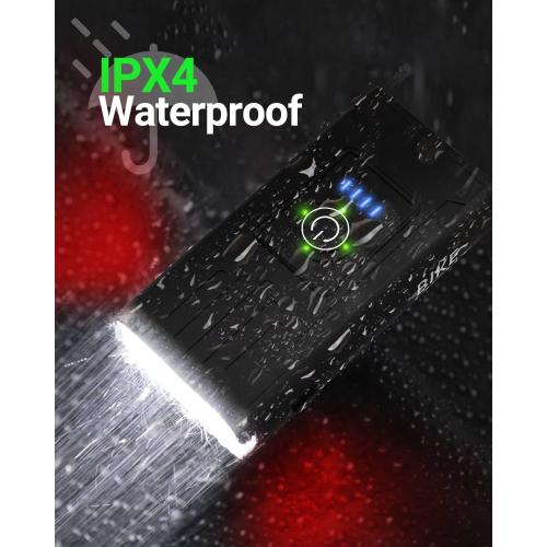 Victoper Bike Light, High Lumens Super Bright Bicycle Lite, 6 4 Modes USB Rechargeable Bike Headlight & Taillight Set, Waterproof Safety Bike Front & Rearlight for Road, Mountain, Night Riding