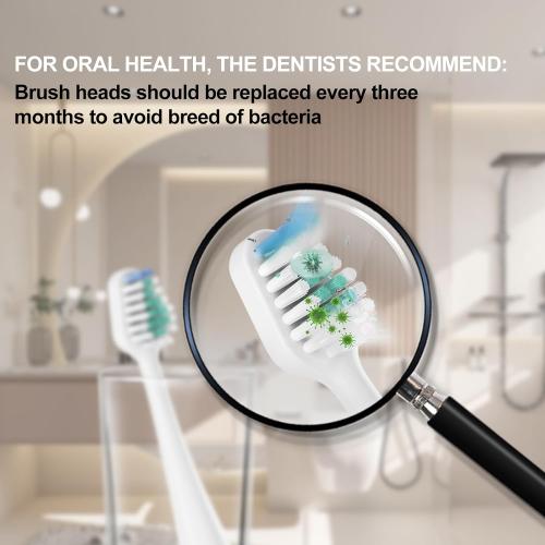 Replacement Toothbrush Heads for Waterpik Complete Care 5.0/9.0, and Compatible with AquaSonic Duo and Home Dental Center Electric Toothbruh, 5 Count(Pack of 1), Black