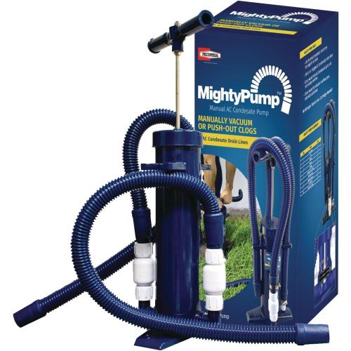 RectorSeal Mighty Pump 97795 Hand Operated A/C Condensate Pump, Easy Application, Lightweight & Heavy Duty PVC, Clears Slime, Mold, and Dirt, Easy Application, HVAC