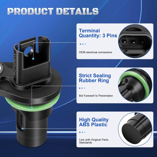 Set of 2 Camshaft Position Sensor Compatible with BMW 128i 135i 325i 328i 330i 335i 528i 535i 550i 650i 750i X3 X5 X6 Z4 2007-2011 Replaces 13627525014, 13627546660, 13627558518