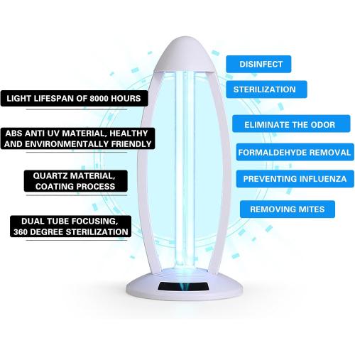 Night Light Glass Light Bulb Universal UV-C Bedside Lamps - Bedroom Lamps,Bed Lamp,Uvo Lamp Spaces up to 450 Square,Fresh Air and Improve Sleep Quality - Bedroom Lights (60W-BK*1)