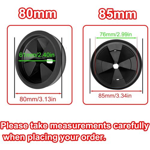3 1/8 Inch Garbage Disposal Sink Baffle Splash Guard, Quiet Collar, Black Rubber, Perfect Fit for Insinkerator, Moen, Waste King, GE Disposer