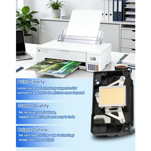 Upgrade L1800 DTF Printhead Replacement for L1800 DTF Printer, L1800 L1800D R1390 R1400 R1430 R1500W R260 R270 R330 DTF Printer, Smooth Ink Flow & Anti-Clogging Nozzle