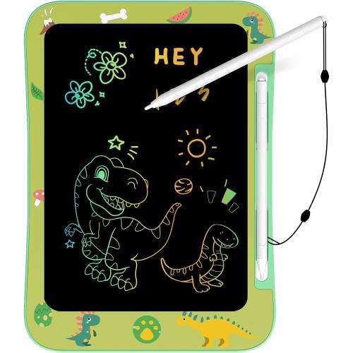 LCD Writing Tablet for Kids, Colorful Screen Drawing Board for 3-7 Year Old Boys & Girls - Educational Toys for Birthday & Christmas (Dinosaur)