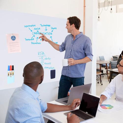 HAMIGAR Magnetic Whiteboard Contact Paper 24 x 39 Dry Erase White Board Sticker for Wall Stick on White Board Peel and Stick Wallpaper Adhesive Poster with Marker, Magnetic Eraser and Magnets