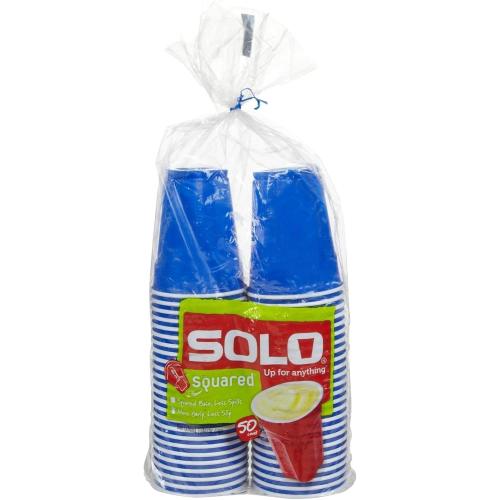 Solo Plastic Party Cups, Red - 9 oz - 50 ct