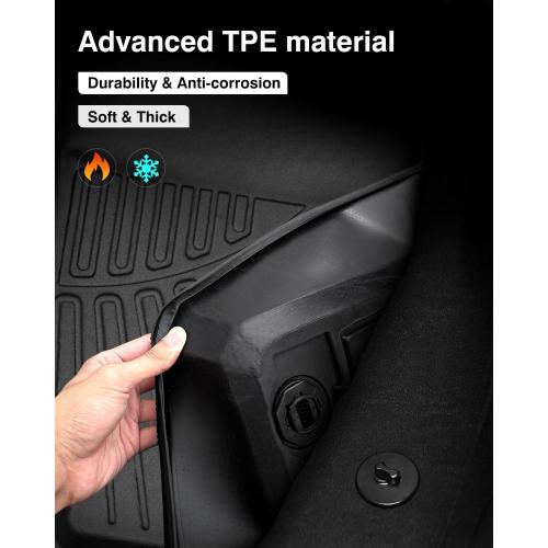 Powerty Floor Mats for 2023 2024 2025 2026 Mazda CX50 CX-50 Accessories All Weather Floor Liner 3D TPE 1st & 2nd Row Floor Mat Heavy-Duty Floor Liners