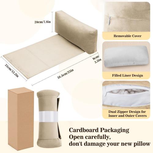 Recliner Headrest Pillow, Adjustable Comfort Neck & Head Support Pillow, Soft Velvet Non-Slip Headrest for Pain Relief & Relaxation, Ideal for Recliner, Couch, Chair, Sofa