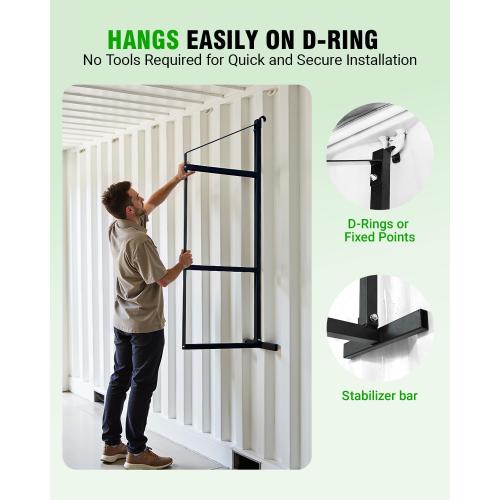 Shipping Container Shelves Shelving Brackets, Heavy-Duty 3-Tier Shelf Bracket 19(D) x 52(H) Universal Storage Racks for Cargo Containers - 2 Packs