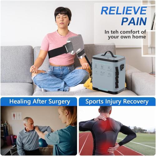 ICYTHRP Programmable Timer Cold Therapy Machine for Shoulder w/Quiet Pump