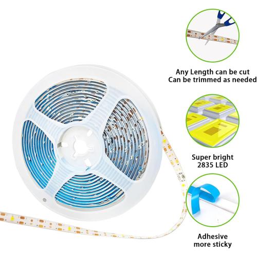 Solar LED Strip Lights Outdoor Solar Powered Rope Light Waterproof 10FT Cuttable Tape Lighting with 8 Modes for Fence, Outside, Stair, Step, Yard, Pool, Camping, Party, 1 Pack