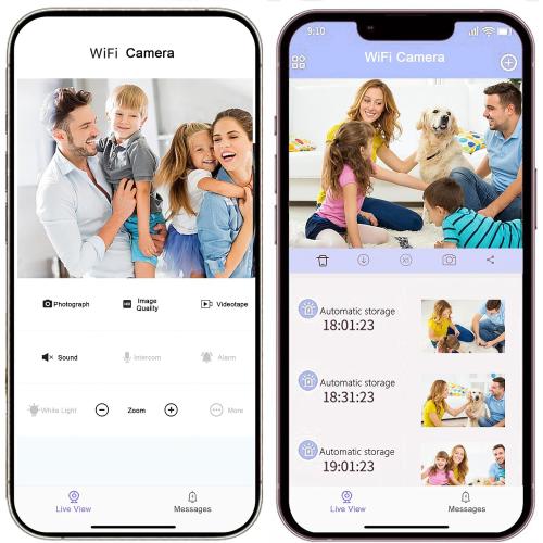 Black Hidden Camera Mini Camera, Small Camera Spy Hidden Cameras for Home Indoor Use. Spy Cam with Night Vision and Motion Detection |Baby Monitor WiFi Wireless K3