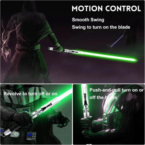Lightsaber,Metal Dueling Light Saber,Smooth Gesture Swing,USB Rechargeable Lightsabers with 18 Set Sound Effects with 19 Colors Change,Light Saber Sword Toy（113cm）