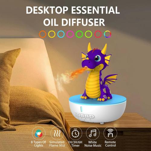 Dragon Ultrasonic Essential Oil Diffuser Humidifier with Remote Control