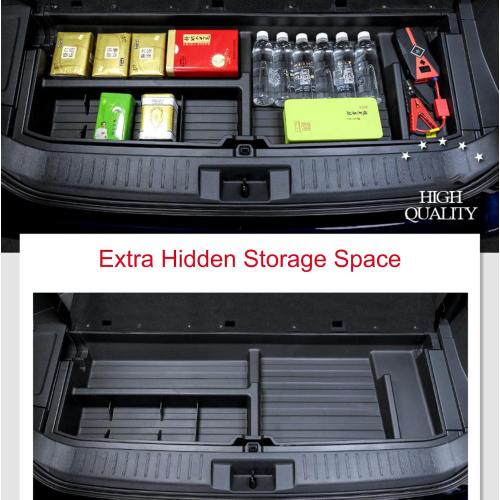 For 2020-2025 Toyota Highlander Trunk Hidden Storage Box, SUV Insert Cargo Rear Hatch Organizer, Extra Space fits Highlander Under Cargo Floor Storage Bins Accessories