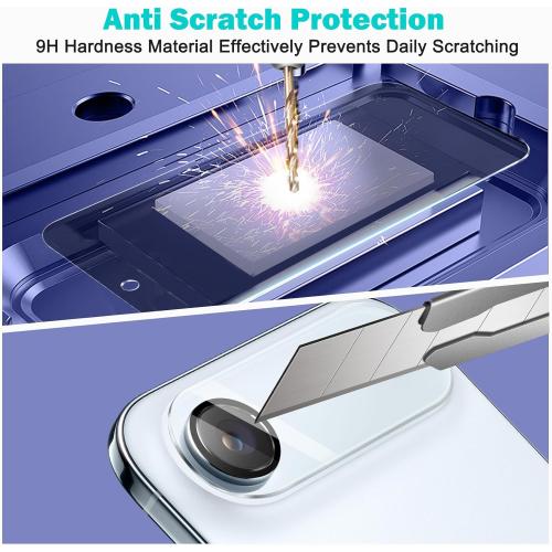 PEHAEL 3 3 Pack for iPhone Air/17 Air Privacy Screen Protector with Camera Lens Protector Full Coverage Anti-Spy Tempered Glass Film 9H Hardness Easy Installation Bubble Free [6.5 inch]