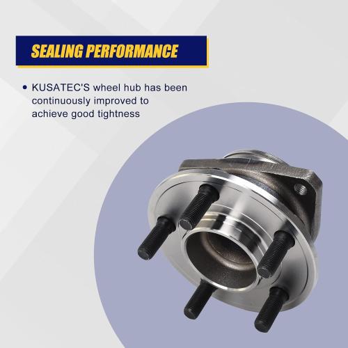 KUSATEC 513325 2pcs Front Wheel Bearing and Hub Assembly Compatible with 2012-2020 for Chrysler 300, Dodge Challenger, 5 Lug Bolts w/ABS