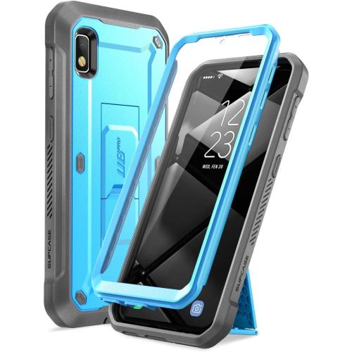 SupCase Unicorn Beetle Pro Series Designed for Samsung Galaxy A10e Case(2019 Release), Full-Body Rugged Holster & Kickstand Case with Built-in Screen Protector (Blue)