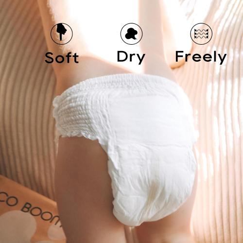 ECO BOOM Training Pants for Toddler Potty, Hypoallergenic for Sensitive Skin, Size 4 (L) Suitable for 20 to 31lb, 48 Count